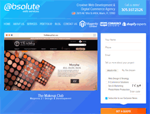 Tablet Screenshot of absolutewebservices.com